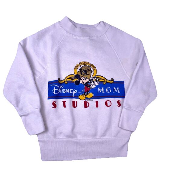 Vintage 1987 ORIGINAL RARE Disney MGM Studios  Toddler Crewneck Sweatshirt 2-4 - Picture 1 of 16
